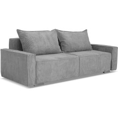 Domimeble Sofa-lova su miego funkcija, sofa-lova su lovos dėže, svetainės baldai Sofa-lova Miegamojo plotas 135 x 200 cm 232 x 90 x 75 cm su 2 pagalvėlėmis (Poso 55)