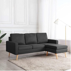 Festnjght Kampinė sofa, sofos komplektas, sofos lova, sofos komplektas, sofa, sofos lova, sofos lova, namų baldai, biuro baldų komplektas, minkšta sofa, tamsiai pilkas audinys