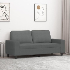 LAPOOH 2-Sitzer-Sofa Dunkelgrau 140 cm Stoff, Loungesofa, Sofas & Couches, Relaxsofa, Couch für Wohnzimmer, Couch Mit Schlaffunktion - 359392