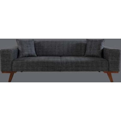 Jv Möbel Sofos pagalvėlė 3 vietų sofa Pilka 3 vietų dizaino klasikinė sofa