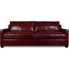 Jvmoebel XXL 3-Seater Sofa Cushion Seat Set Leather Red