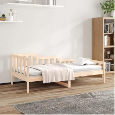 Rongqi Day Bed, Sofa Bed, Couch with Sleep Function, Sofa Bed, Sofa Bed, Sofa Bed, Daybed, Sofa Bed, Teenager's Bed, Couch Bed, 90 x 190 cm, Solid Pine Wood