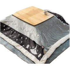 Wbjlg Kotatsu galds ar sildīšanu un segu Silts tatami zems galda komplekts Kafijas galdi Kaķu sildīšanas galds Japāņu saliekamais uzglabāšanas sildīšanas galds Tatami Kotatsu sildīšanas krāsns galds Ziema ir jāmazgāšana