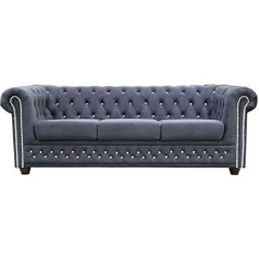 Jvmoebel Chesterfield York Blink 3 sėdimų vietų sofa minkštasuolis Minkštasuolis Nauja sofa dizaineris