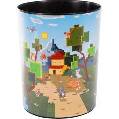 Goldbuch My Game 82 124 Waste Paper Bin with a Diameter of 25 cm and a Height of 30 cm, Container 12 Litre Capacity, Paper Container with My Game Motif