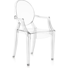 Kartell 4852B4 Louis Ghost krēsls caurspīdīgs stikls