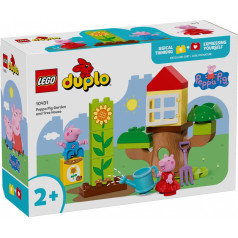 duplo klucīši 10431 peppa pig dārzs un peppa pig koka māja