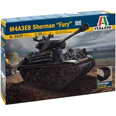 Italeri 510006529 - 1:35 M4A3E8 Sherman, Fury, melns, vidējs, melns