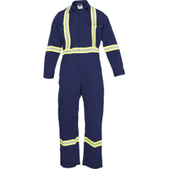 Hi-Vis ugunsizturīgs kombinezons 88%C/12%N Navy Small