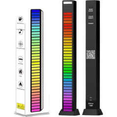 Pro intelligente RGB-sprachaktivierte Sound-Pickup-Rhythmus-Licht-APP steuert farbenfrohe Musik-Atmosphären-Licht-Auto-Desktop-LED (Krāsa : SAL40D APP plug in)