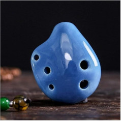 YINGJUN Flute 6 Hole Sopranc C Ceramic Flauta Ocarina Flute Kid's Musical Instruments (Color : 02)