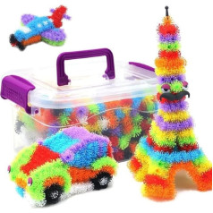 Rvtkak Izglītojoša rotaļlieta Sticky Balls Toy Creative DIY Thorn Balls Building Block Toy bērniem no 3 gadiem