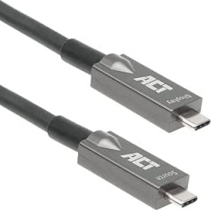 ACT USB C aktīvais optiskais kabelis (AOC) 10 m, USB C video kabelis USB 3.2 Gen2, 10 Gbps ātrgaitas, USB C optiskais kabelis, paredzēts videokonferencēm - AK4310