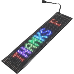 Superhelles Programmierbares LED-Schild, Programmierbares LED-Matrix-Panel, Flexibler Bildschirm für Textanimationswerbung, App-Steuerung, RGB-Schild Zum Selbermachen für