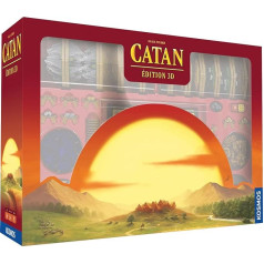 Kosmos - Asmodee - Catan: 3D Edition Deluxe - Galda spēles - Galda spēles - Stratēģijas spēles - Attīstības spēle no 10 gadiem - 3 līdz 4 spēlētājiem - Franču valodas versija