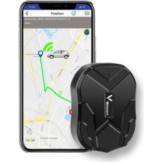 Winnes GPS Tracker Automobilis bez abonēšanas lietotnes Velosipēdu GPS Tracker Ūdensizturīga aizsardzība pret zādzību / Reālā laika atrašanās vietas / Geo Fence Alarms / Vairāki trauksmes režīmi 90 dienu gaidīšanas režīmā Spēcīgs mag