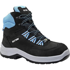 ELTEN Lotte Aqua Mid ESD S2 moterų saugos batai Sporty lengvas mėlynas plieno Toe Cap dydis 34