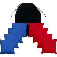 Kukurūzas caurums somas Laikapstākļu izturīgs audekls Cornhole Bean Bags ar kukurūzas pildījumu Double Stitched Corn Hole Bean Bags Portable Carry Bag Adjustment Large Cornhole Tournament