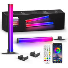 ALcorY 2,4-G-Fernbedienung, 24-Tasten-USB-Schnittstelle, Desktop-Atmosphäre, Licht, Musik, Computer, TV, Fantasy-Farbe, Gaming-Pickup-Licht (krāsa : 30cm)