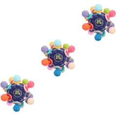 Abaodam 3 gab Manhattan Catching Ball Baby Toy Grasping Toy Sensorās attīstības rotaļlieta rotaļlieta agrīnai attīstībai Rotaļlieta dāvana Grasping Child Teether Plastmasas