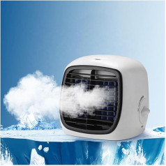 Air Cooler with Water Cooling, USB Portable Cooling System, Professional Strong Smart Air Conditioning, Ideal for Bedroom, Home Office