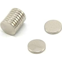 Magnet Expert N35 neodīma magnēts 10 mm diametrs x 1,5 mm biezums - 0,89 kg pievilkšanas spēks ( iepakojumā 10000 gab. )