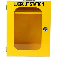 Lockout-Tagout-Station, Robuste Stahlkonstruktion Großes Fassungsvermögen Ungefüllt Lockout Tagout-Kabinett Wandmontiert Durchsichtig Loto-Kit mit Sicherheitsschlössern