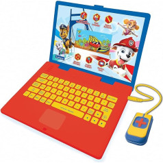 Lexibook JC798PAi10 Patrol Paw Patrol mācību klēpjdators, bilingvāls, holandiešu/franču valodā, rotaļlieta bērniem ar 130 mācību aktivitātēm, spēlēm un mūziku, zils