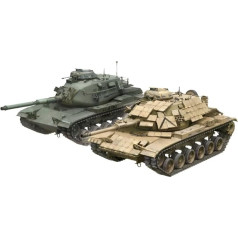 TAKOM TAK5022-2 Kits Combo M60A1 with ERA (Reactive Armour) & M60A3 (1+1) Scale 1:72 Model Building Plastic Kit Tank 1 72