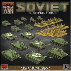 Flames of War FoW Padomju smagā uzbrukuma grupa SUAB13