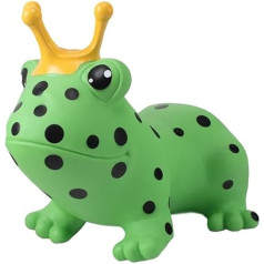 GERARDO'S Toys Jumpy Bouncy Animal Green Frog - Pūšamās rotaļlietas no 1 gada un no 2 gadiem - piepūšamās rotaļlietas āra vai iekštelpu dzīvnieki mazuļiem no 12 mēnešiem