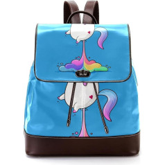 Персонализированные школьные сумки Unicorn Rainbow Fart для подростков, разноцветные, 27x12.3x32 см, Рюкзаки-рюкзаки