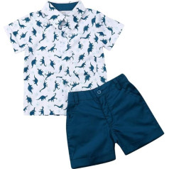 Bagilaanoe Toddler Baby Boys Summer Clothing Striped Tops Shirts + Shorts Trousers 2 Pieces Men's Outfits Playwear Set