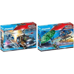 PLAYMOBIL City Action 70575 Policijas helikopters: 70569 Policijas helikopters: izsekošana, bērniem no 4 līdz 10 gadiem & City Action 70569 Policijas helikopters: izsekošana, bērniem no 4 līdz 10 gadiem & City Action 70569 Policijas helikopters: Izp