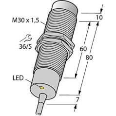 4617210 - NI15-M30-AP6X/S120, Induktīvo sensoru ar erw. Temperaturbereich