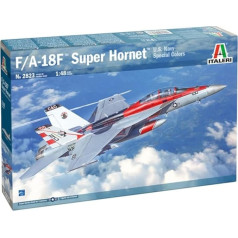 Italeri 2823 1:48 F/A-18F U.S. Navy Special Colours Model Building Kit, Stāvbūvējamais modelis, Amatniecība, Hobijs, Līmēšana, Plastmasas komplekts, Detalizēts, nekrāsots, IT2823