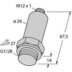 6831557-PT040R-29-LI3-H1140,frontbündiger Drucktransmitter m. Stromausgang