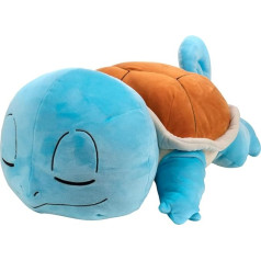 Bandai - Pokemoni - Plīša rotaļlieta Carapuce (Squirtle) 40 cm - Plīša rotaļlieta Pokemons ļoti mīksts, kas guļ - JW0220