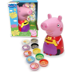 Peppa Pig PP11 Peppa rotaļlieta bērniem-Interaktīva mācīšanās un bērnu attīstība, krāsu un skaitļu atpazīšana, skaitīšana un klausīšanās, satur 10 jautras monētas, vecumā no 3 gadiem, viena, daudzkrāsaina, skaitīšana ar