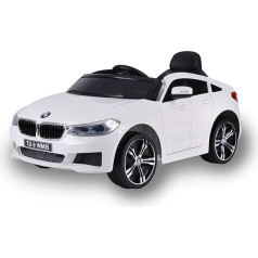 FEBER - BMW GT 12V R/C, 1 sėdimos vietos elektrinis automobilis, valdomas radijo bangomis, 1-2 val. baterija, priekiniai žibintai su šviesa, 2 greičiai, elektrinis gazas ir stabdžiai, nuo 3 iki 6 metų, FAMOSA (800013442)