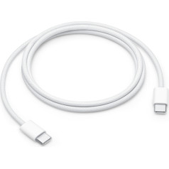 Wooco USB-C uz USB-C Datu un Uzlādes Kabelis 2m / Balts