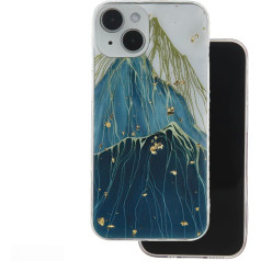 Fusion Gold Glam Mountain silicone case for Samsung S928B Galaxy S24 Ultra