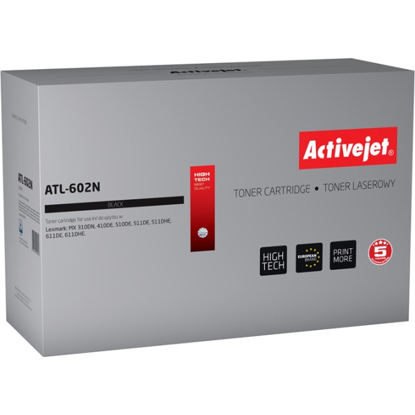 Effiki Activejet atl-602n toneris (rezerves lexmark 60f2h00; augstākais; 10000 lappuses; melns)