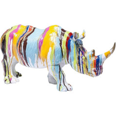 Kare Rhino Colore Design dekoratīvā figūriņa, daudzkrāsaina, dekoratīvā figūra, degunradis, plastmasa, 26 x 55 x 17 cm (H x W x D)