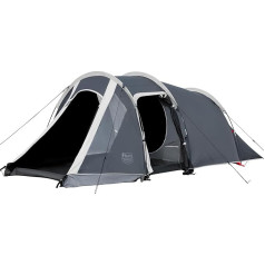 TIMBER RIDGE Tents 3 Person Blackout with Awning Camping Tents Waterproof 3000 mm 2-3 Man Tents Tunel Tent Family Tent Festival Tent for Camping Travel Trekking Garden Grey