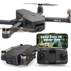 TTROARDS 36 Drohne ausstatten Sony IMX Kamera,SD Karte mit Brushless Motoren Drohnen mit Kamera für Erwachsene 4k,Optische Streaming Positionierung,5G WiFi Übertragung, GPS Drohnen Follow me