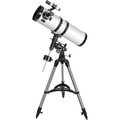 Telescope 150EQ Newton Reflector Telescopes for Adults, Professional Telescopes for Adult Astronomy, Comes with 1.5 x Barlow Lens Smartphone Adapter