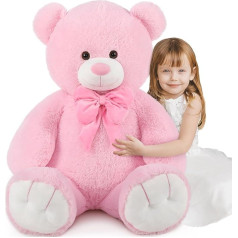 MorisMos 120 cm milzu lācēns 1,2 m Teddy Bear Liela XXL Mīļš lācis Mīkstās rotaļlietas Meitenes Meitenes