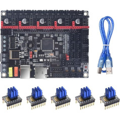 Bigtreetech SKR V1.4 Turbo kontroliera plate 3D printerim / Saderīga ar 12864LCD/TFT24 / Atbalsta 8825/TMC2208/Tmc2209 (ar TFT24)