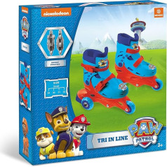 Mondo Toys - Paw Patrol - 3 In-Line skrituļslidas - verstellbare Doppelfunktion - PVC-Räder - Roller für Jungen / Mädchen - Größe S / Gr. 29/32 - 28313